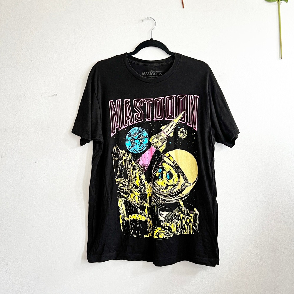 Mastodon Space Colorization Band T-Shirt Sz‎ Medium Metal Tour Concert Tee